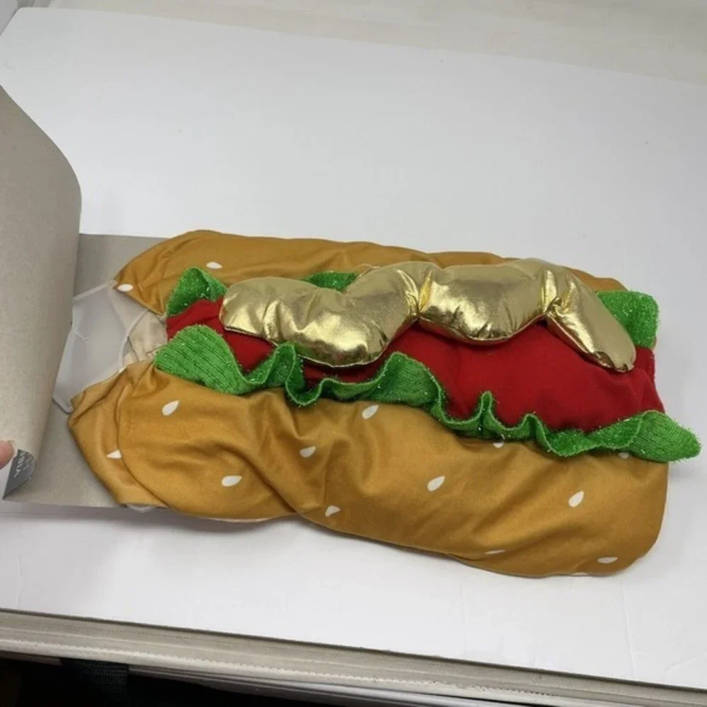 New Vibrant Life Hotdog Halloween Dog Costume Size S Jack Russell Cat‎  13”